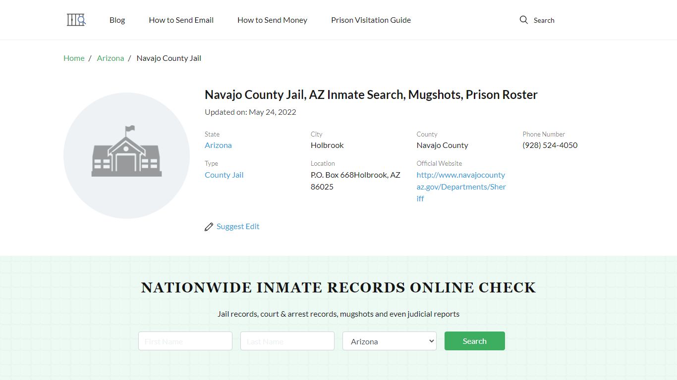 Navajo County Jail, AZ Inmate Search, Mugshots, Prison ...